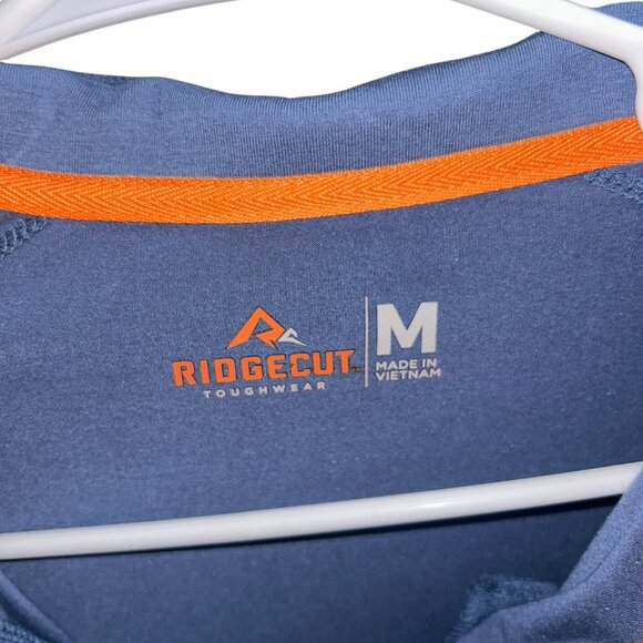 Ridgecut Men’s Quarter Zip Pullover Size Medium Navy Long Sleeve Performance - Picture 4 of 4